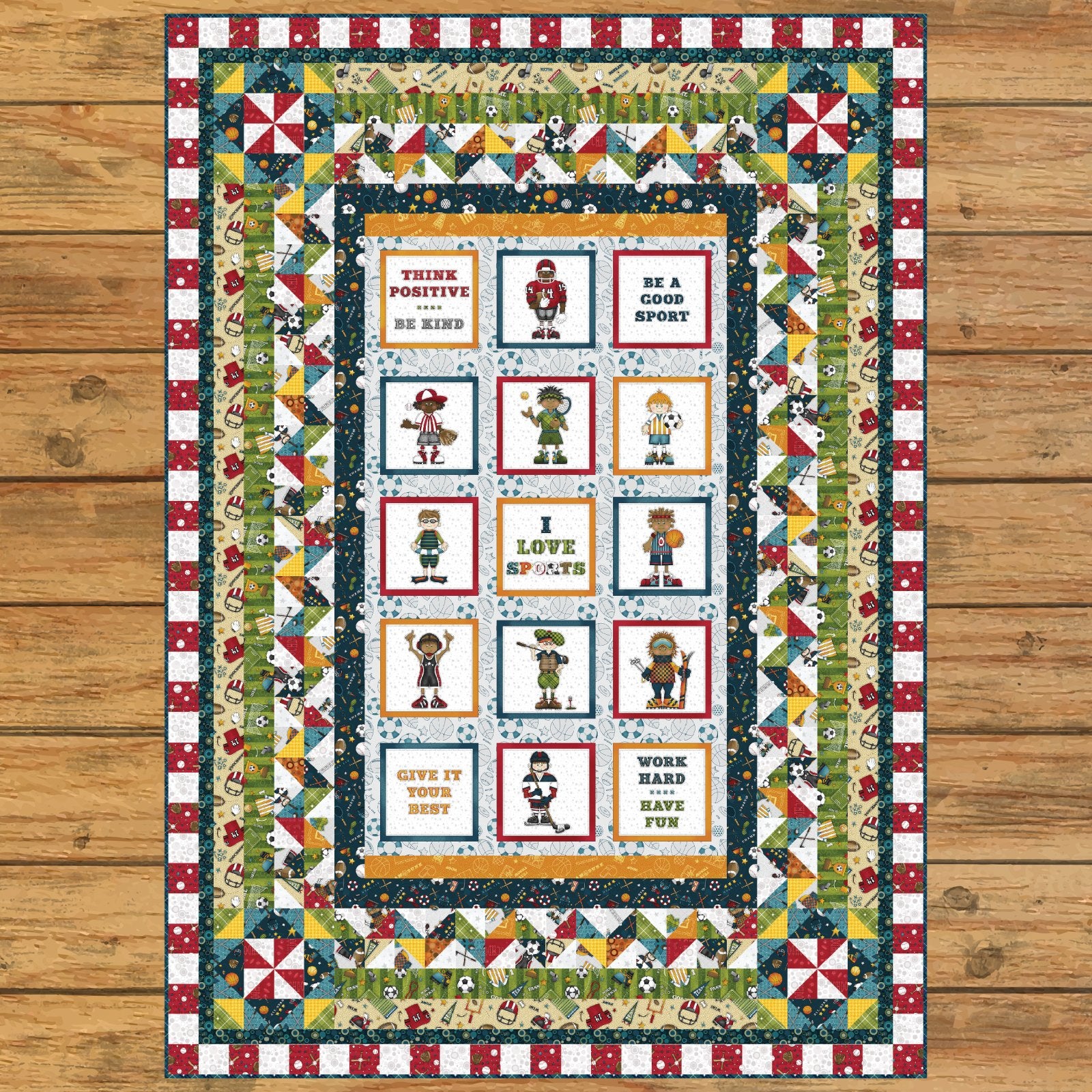 Hey Sports Fans Quilt Kit