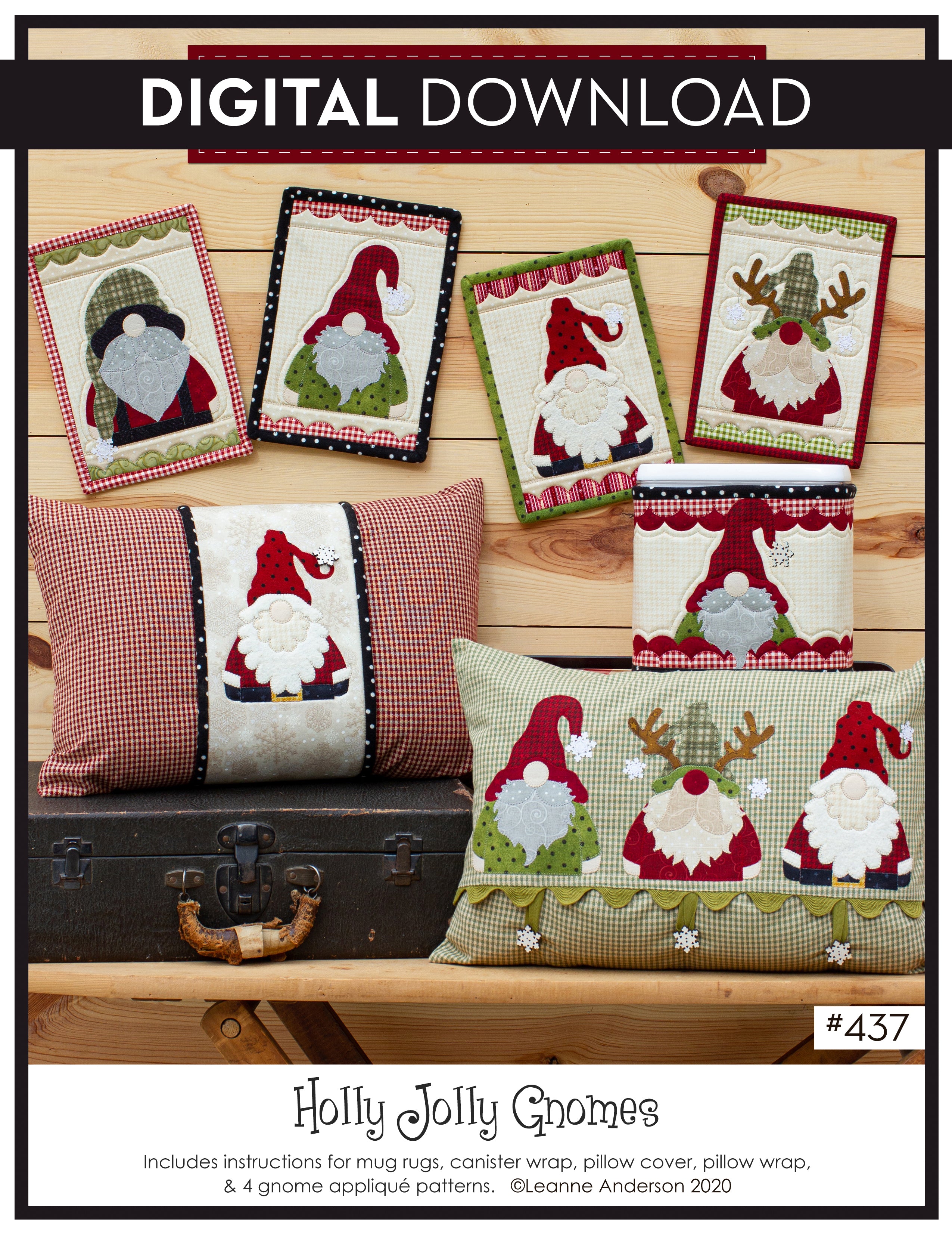 Holly Jolly Gnomes Pattern