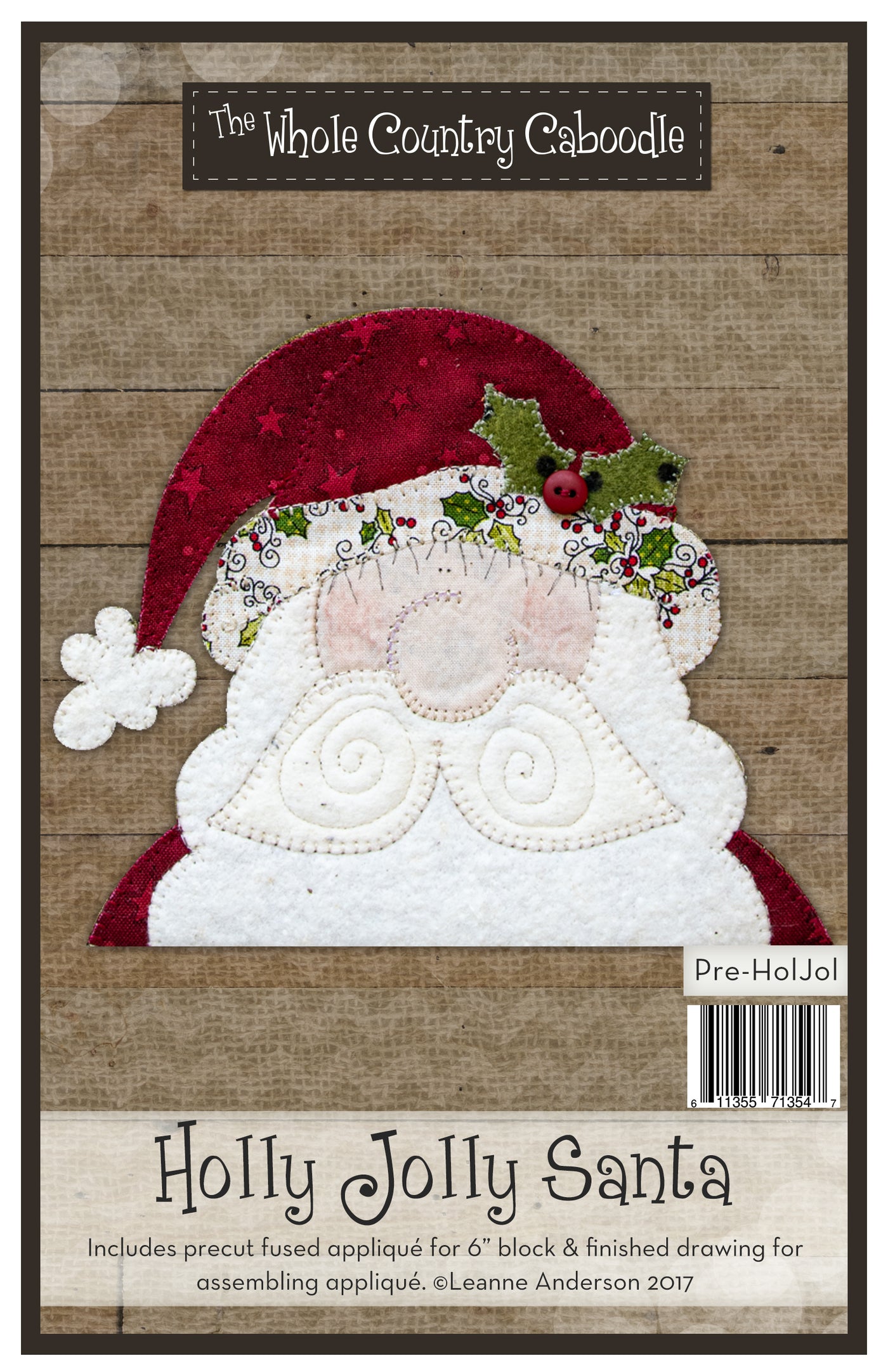 Holly Jolly Santa Applique
