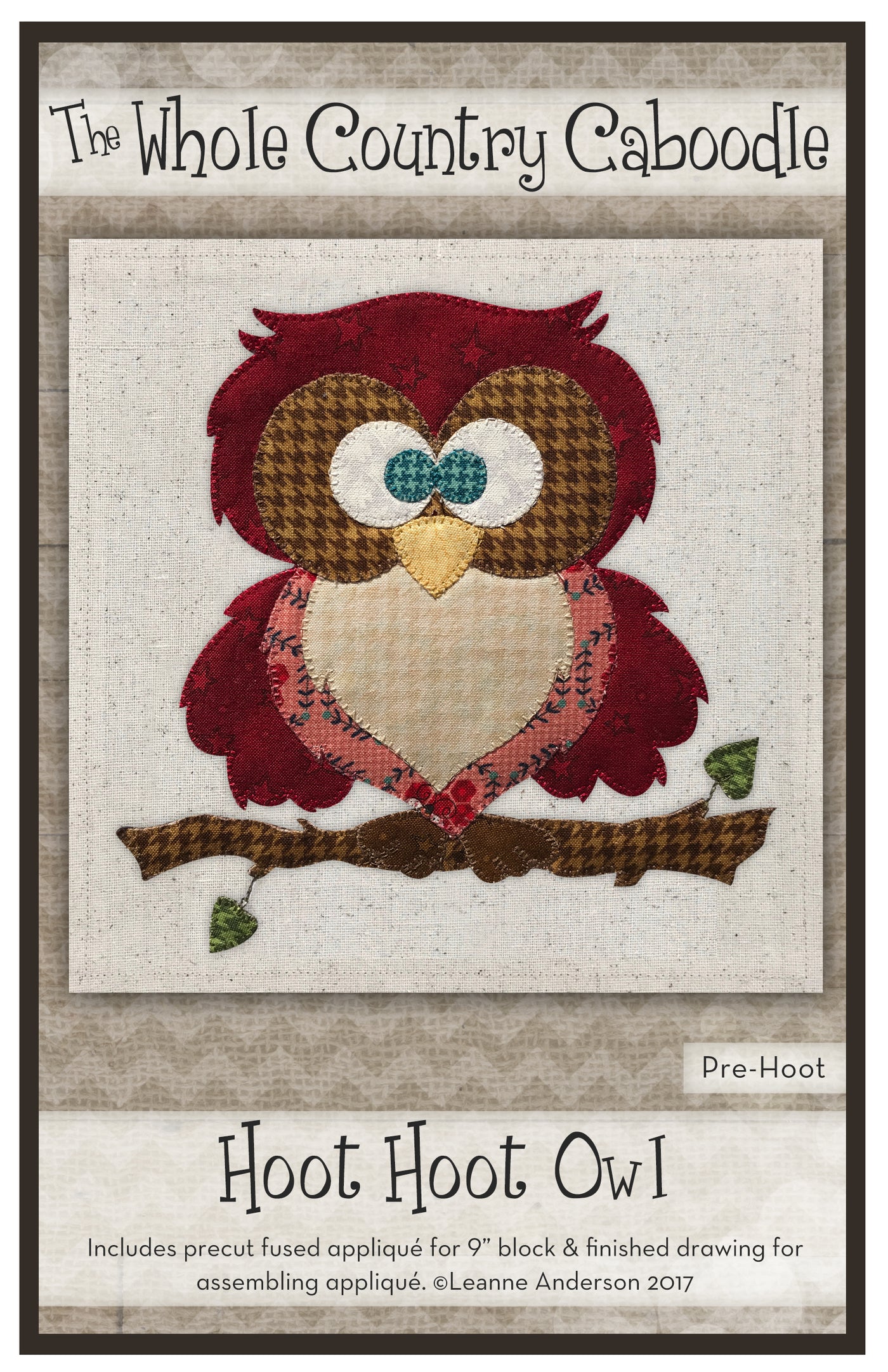Hoot Hoot Owl Applique