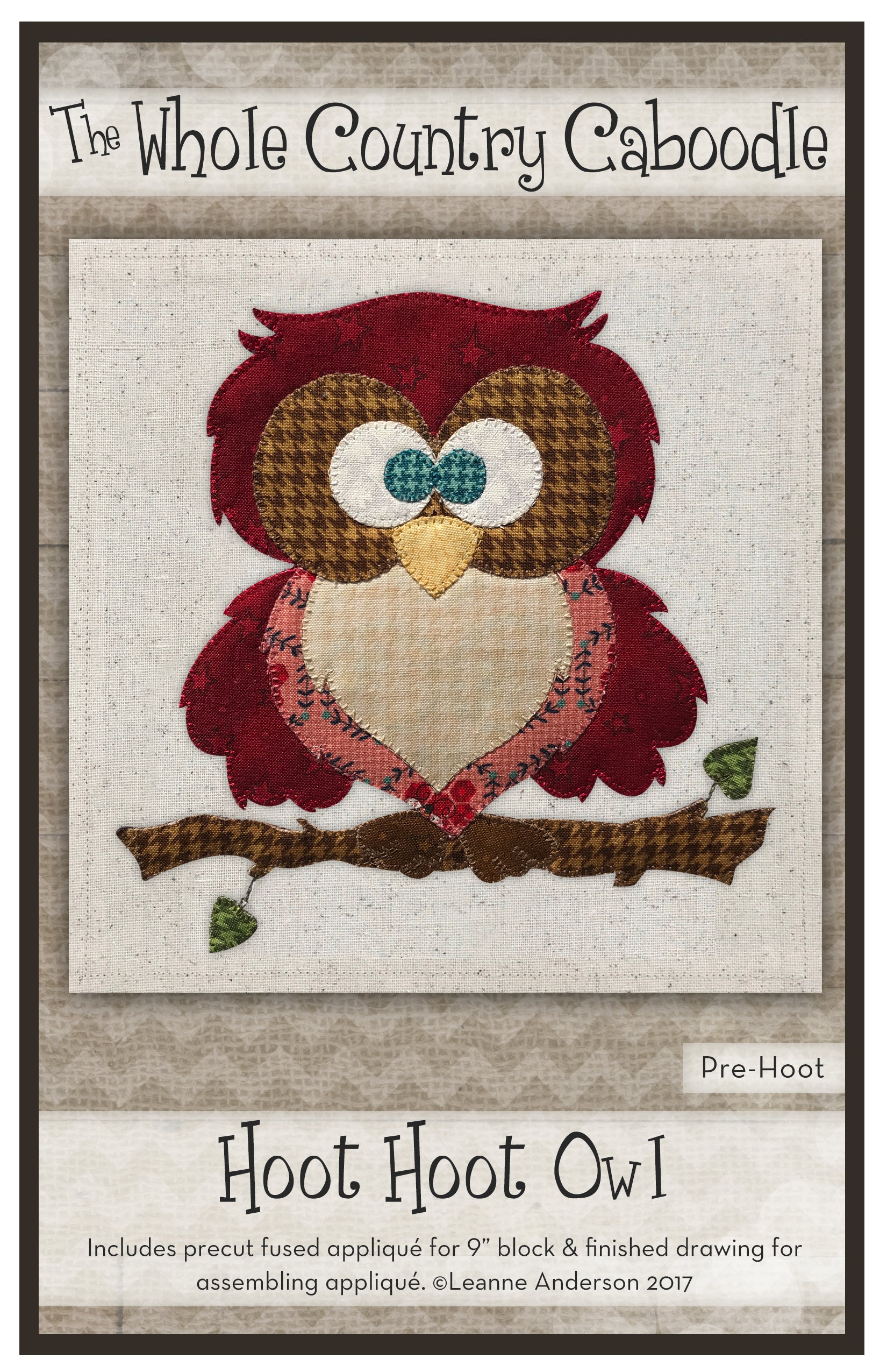 Hoot Hoot Owl Applique