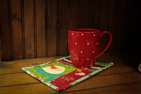 Snowman Tea Time Mug Rug Pattern