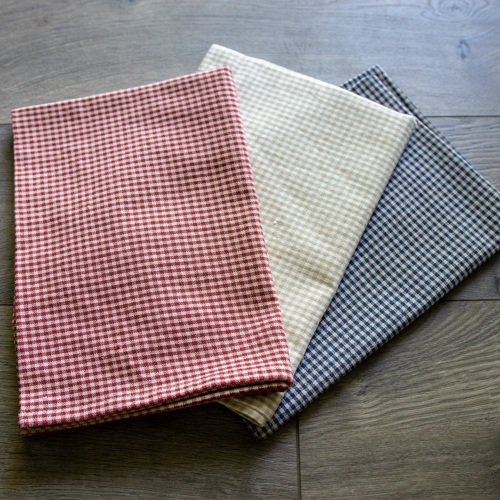 Red Ivory & Navy Tea Towel Bundle