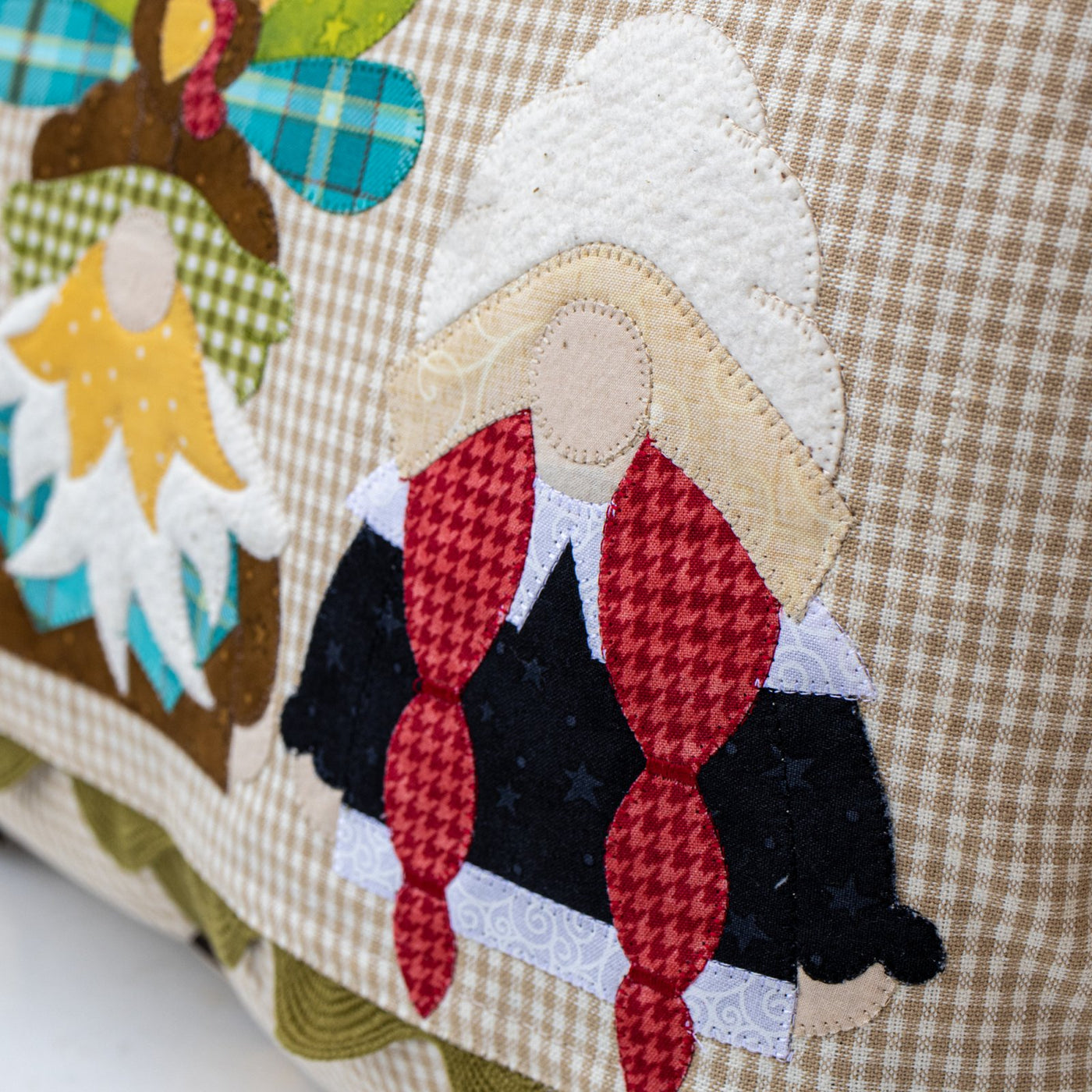 Autumn Gnome Trio Applique Pillow Cover Kit