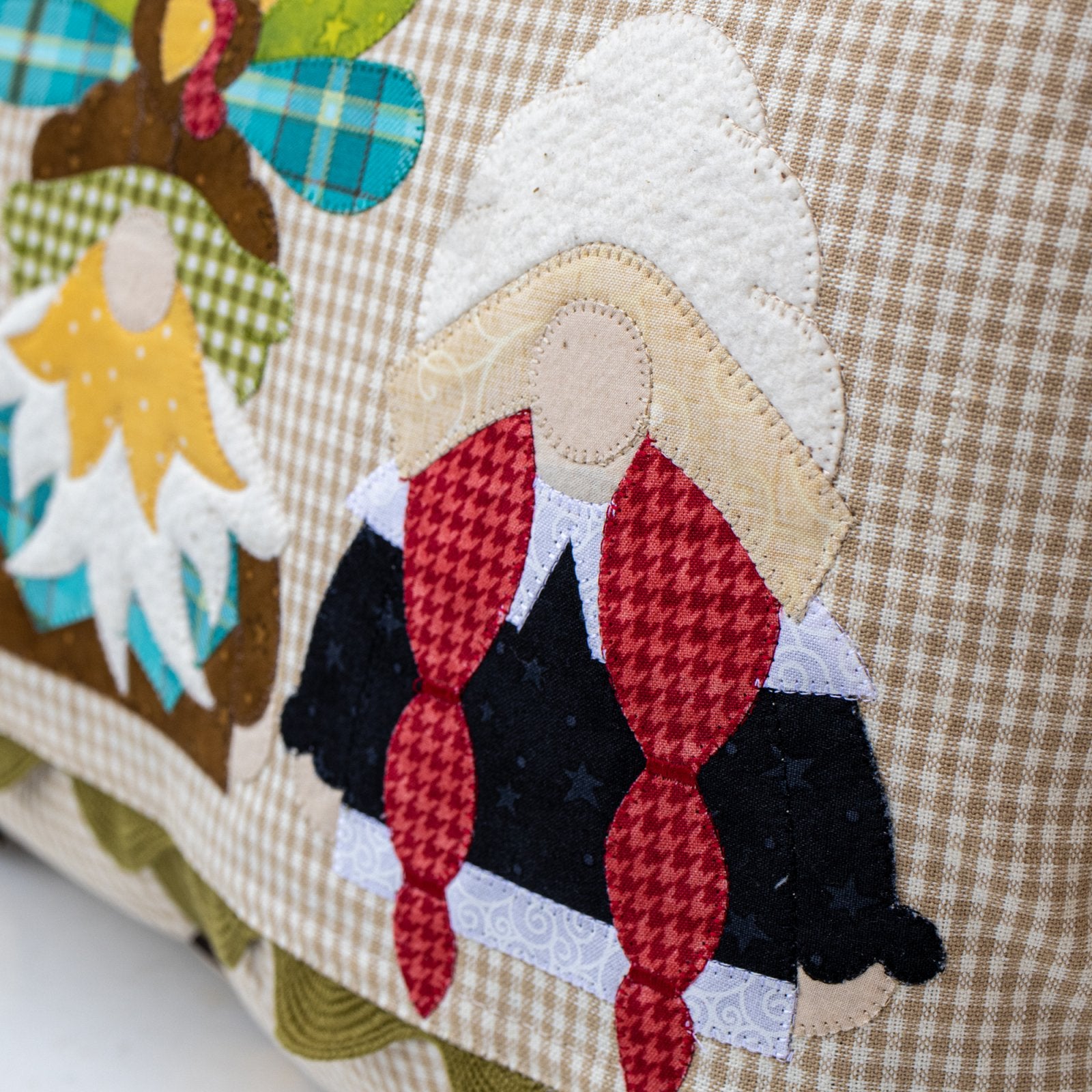Autumn Gnome Trio Applique Pillow Cover Kit