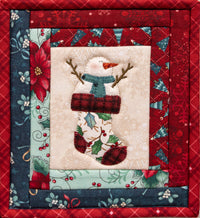 Snowman Stocking Stuffer Mini Quilt Pattern