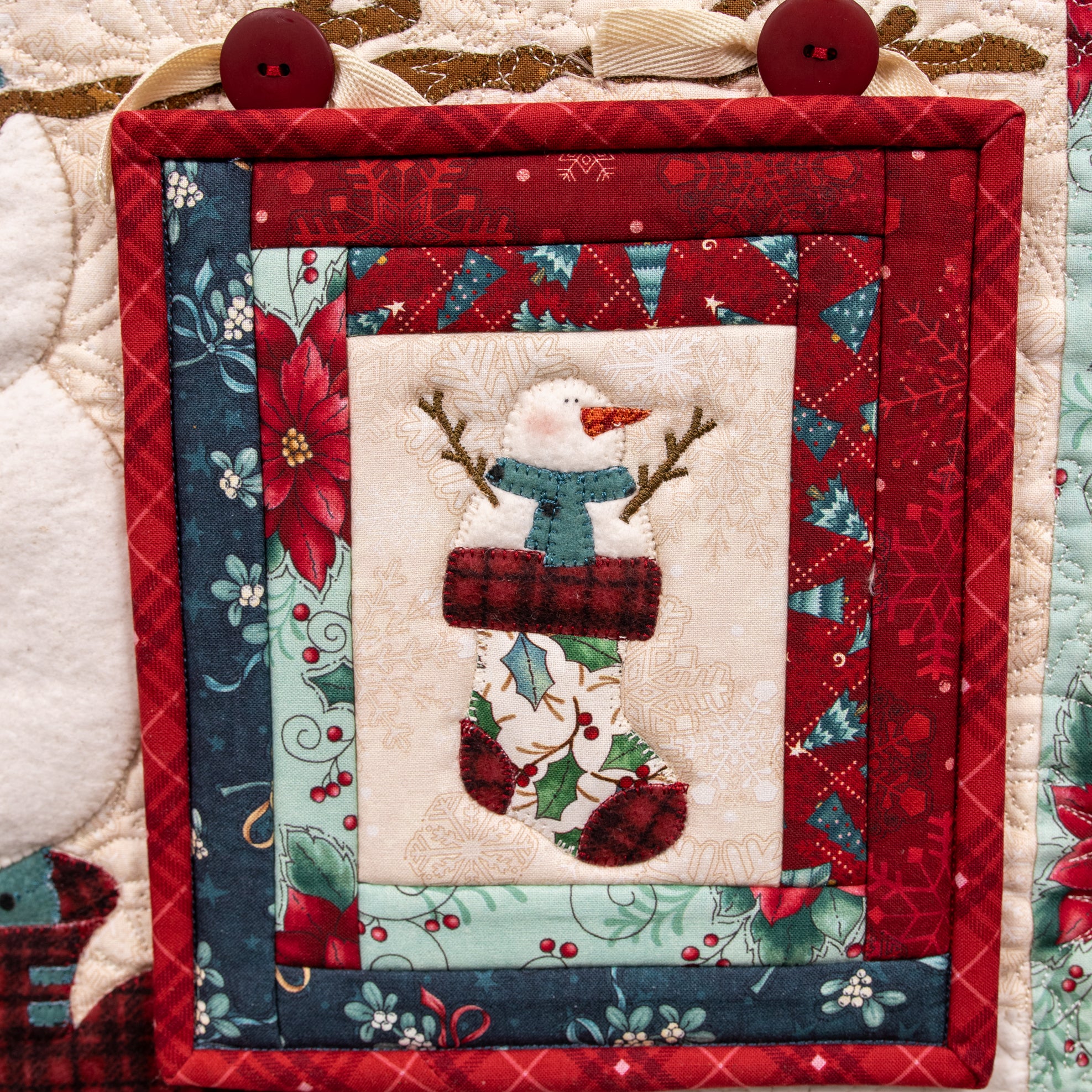 Snowman Stocking Stuffer Mini Quilt Kit