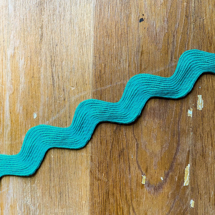 Jumbo Ric Rac Aqua - 1 yd Cut