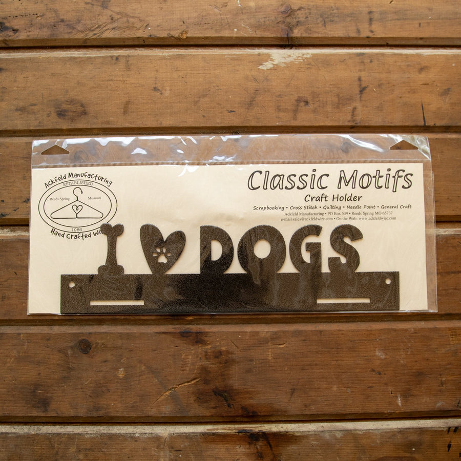I Love Dogs Metal Hanger