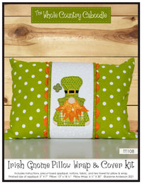 Irish Gnome Pillow Wrap & Cover Kit
