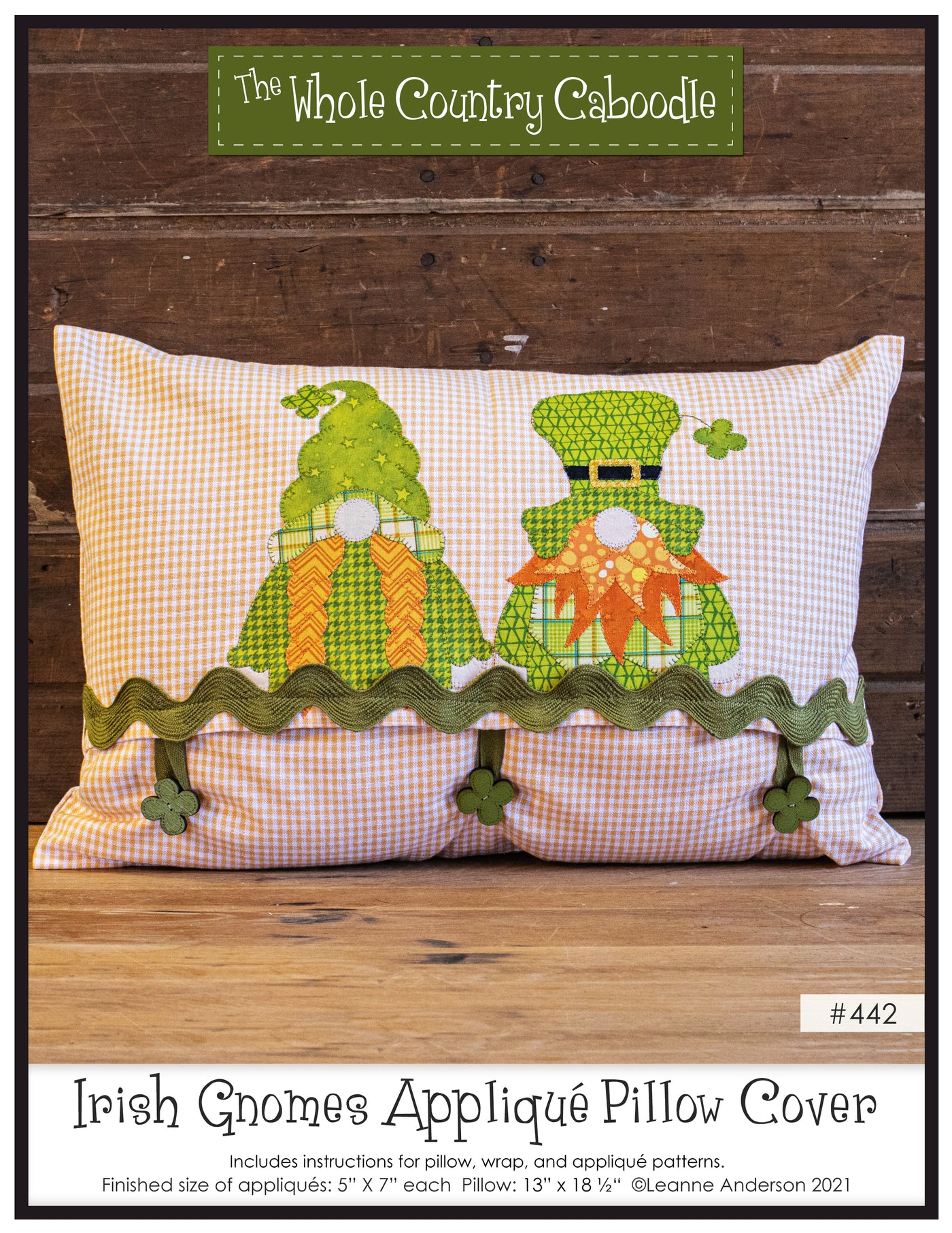 Irish Gnomes Pillow Pattern