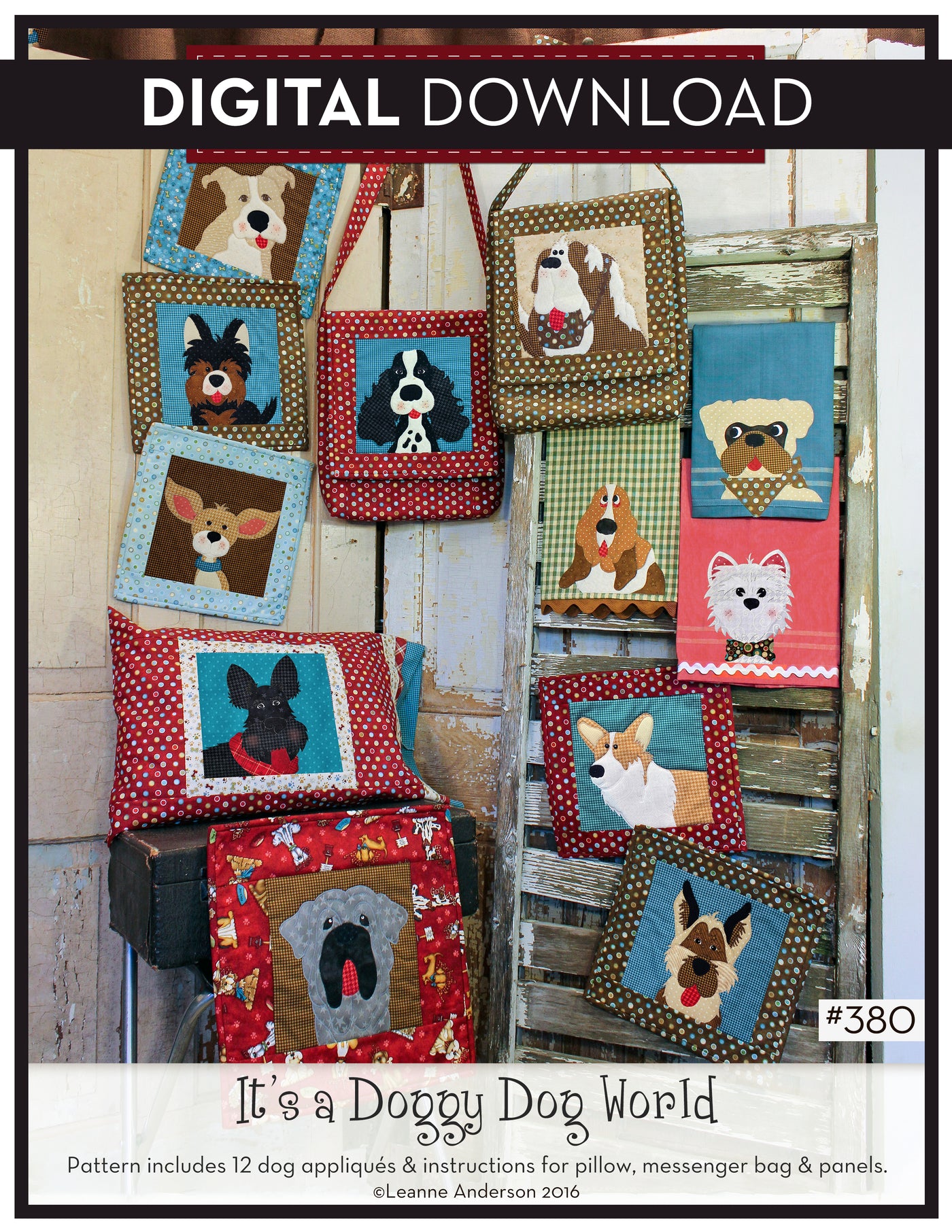 It's a Doggy Dog World Pattern