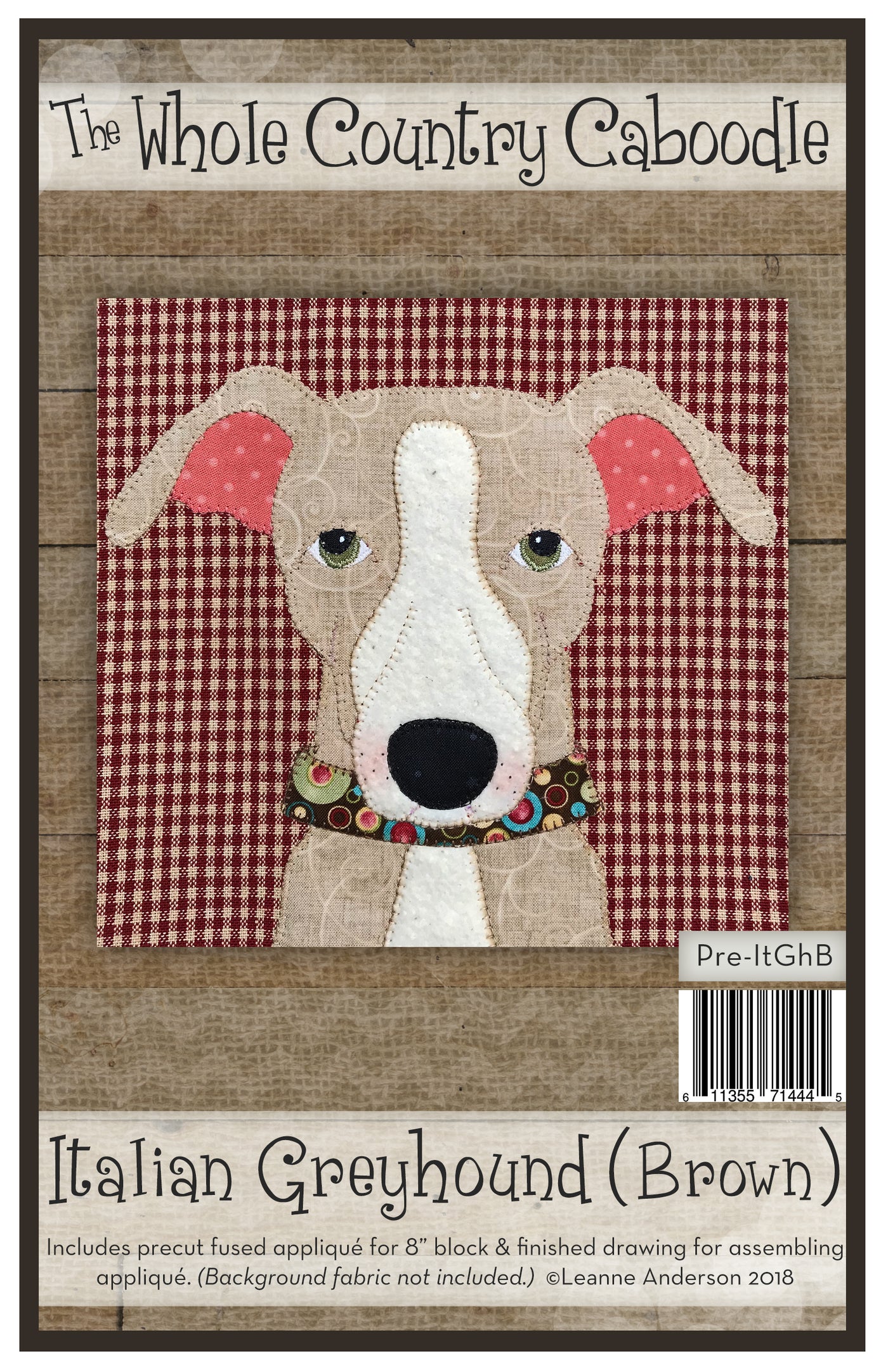 Italian Greyhound Applique