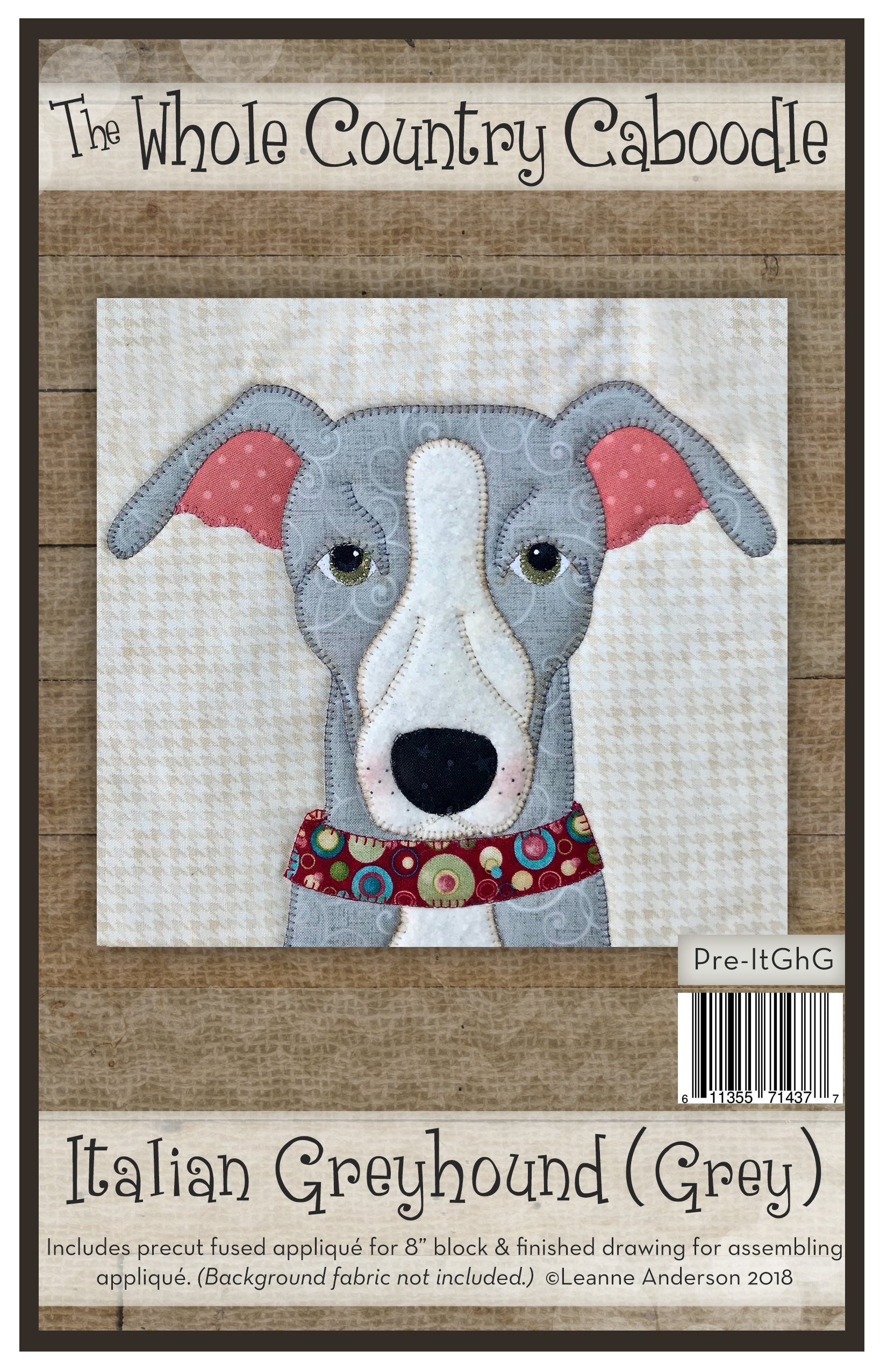 Italian Greyhound Applique