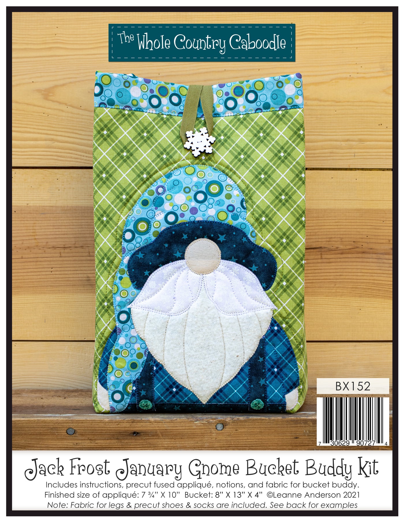 January Jack Frost Gnome Bucket Buddy Kit
