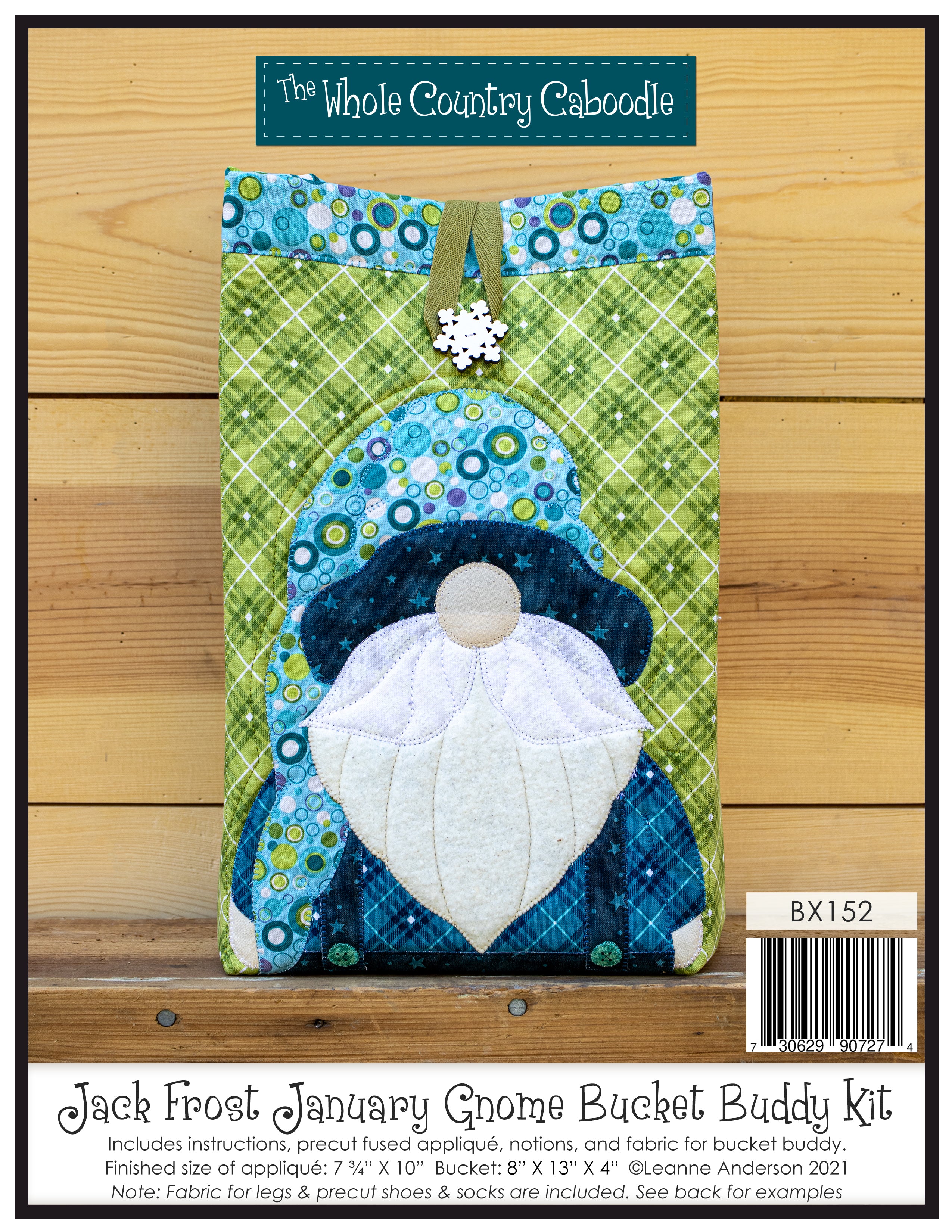 January Jack Frost Gnome Bucket Buddy Kit