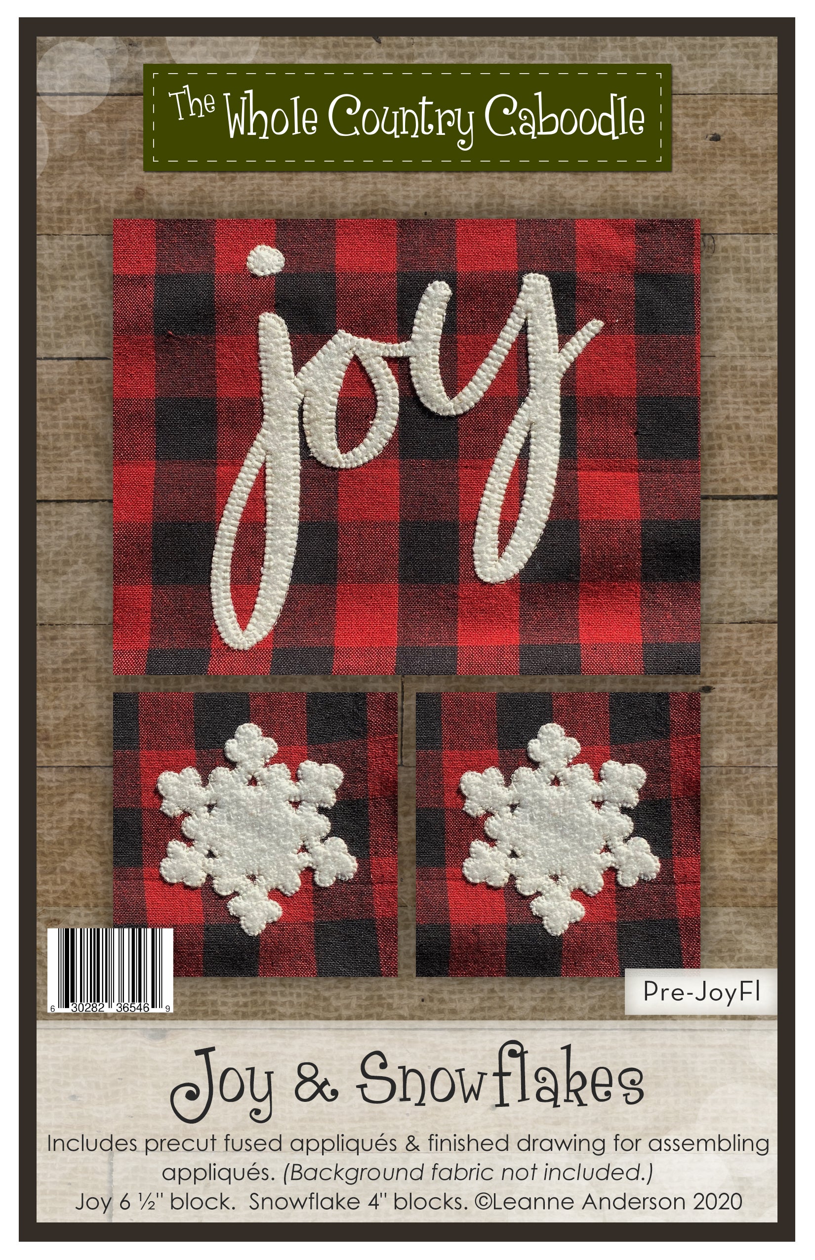 Joy & Snowflakes Applique