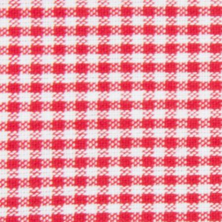 Tea Towel Mini Check Bright Red/White