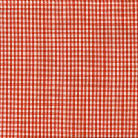 Tea Towel Mini Check Orange/White
