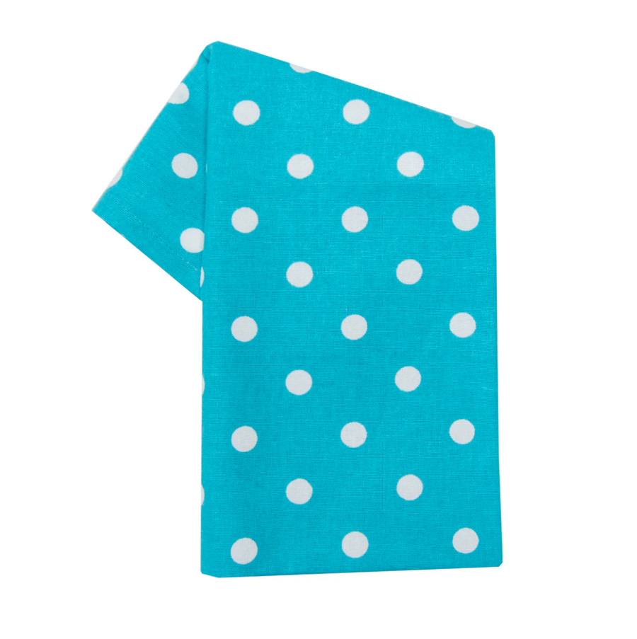 Tea Towel Polka Dots Turquoise