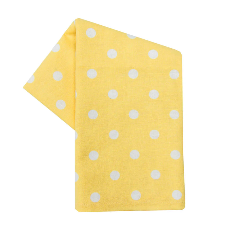 Tea Towel Polka Dot Yellow