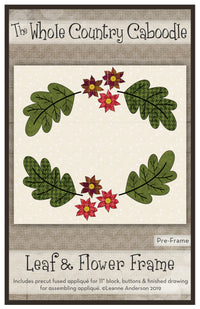 Leaf & Flower Frame Applique