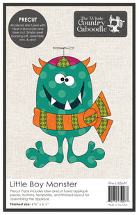 Little Boy Monster Applique