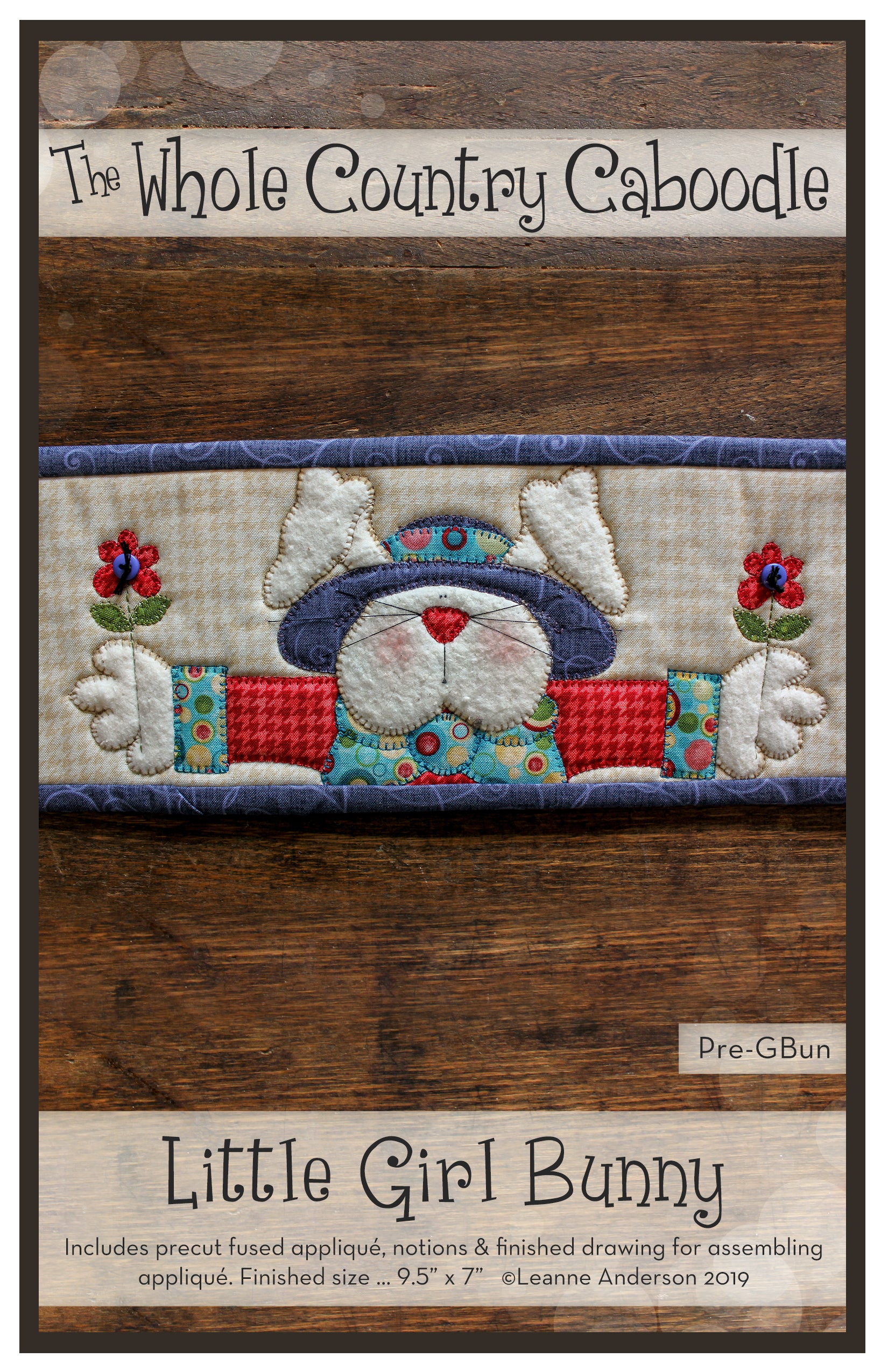 Little Girl Bunny Applique
