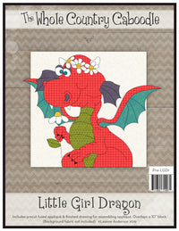 Little Girl Dragon Applique