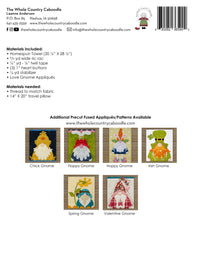 Love Gnomes Applique Pillow Cover Kit