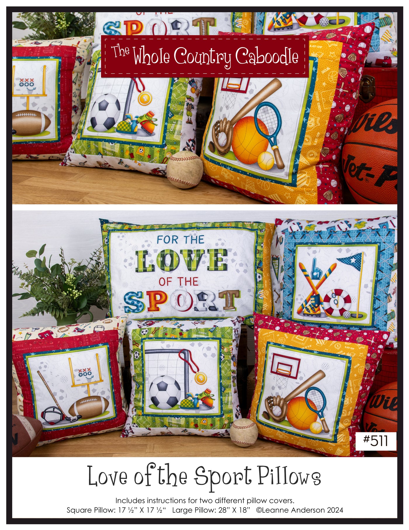 Love of the Sport Pillows Pattern