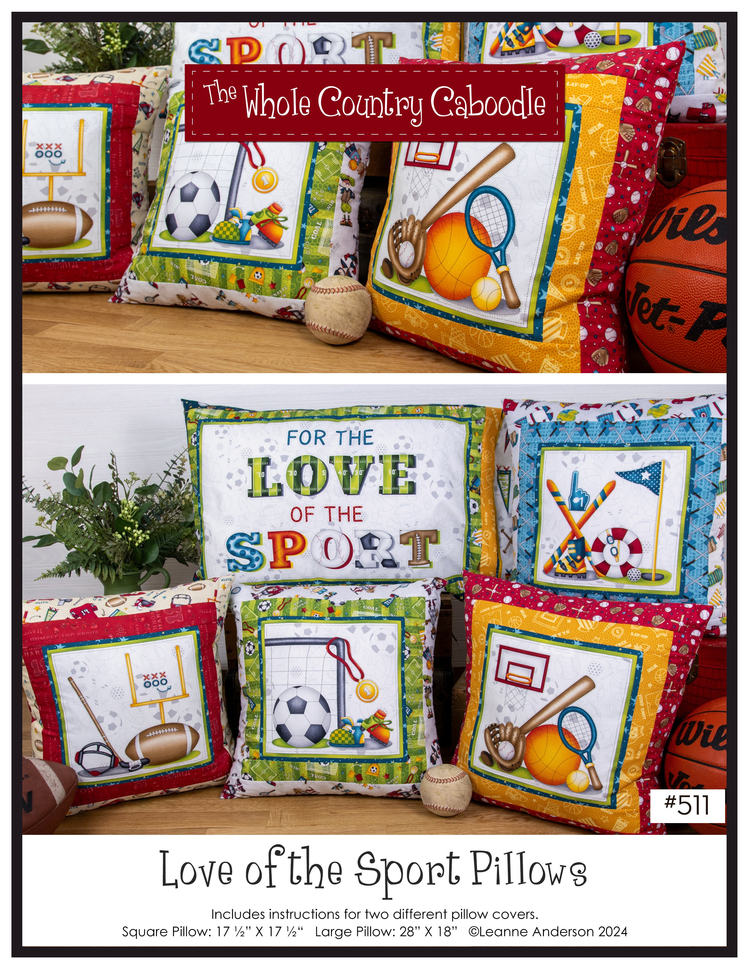Love of the Sport Pillows Pattern