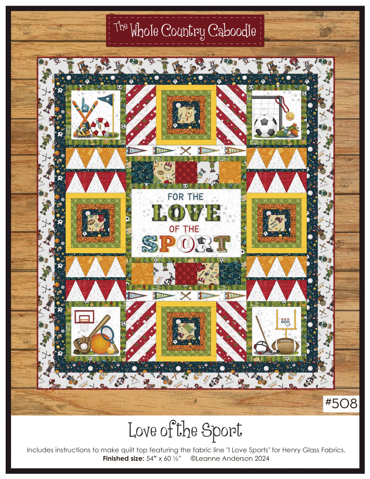 Love of the Sport Quilt Pattern