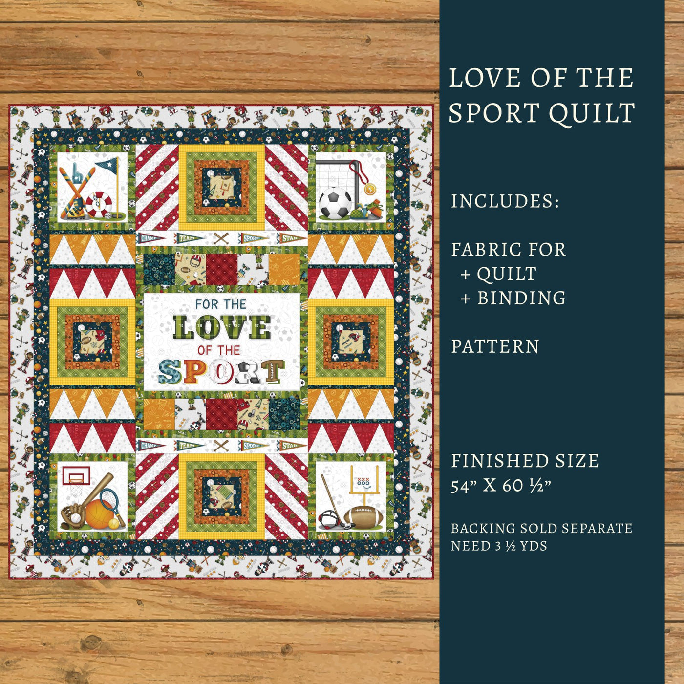 Love of the Sport Quilt Kit