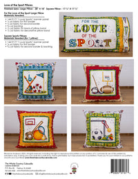 Love of the Sport Pillows Pattern