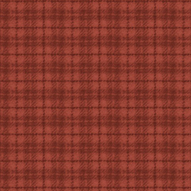 MASF18502 Muted Orange-Red Plaid || Woolies Flannel