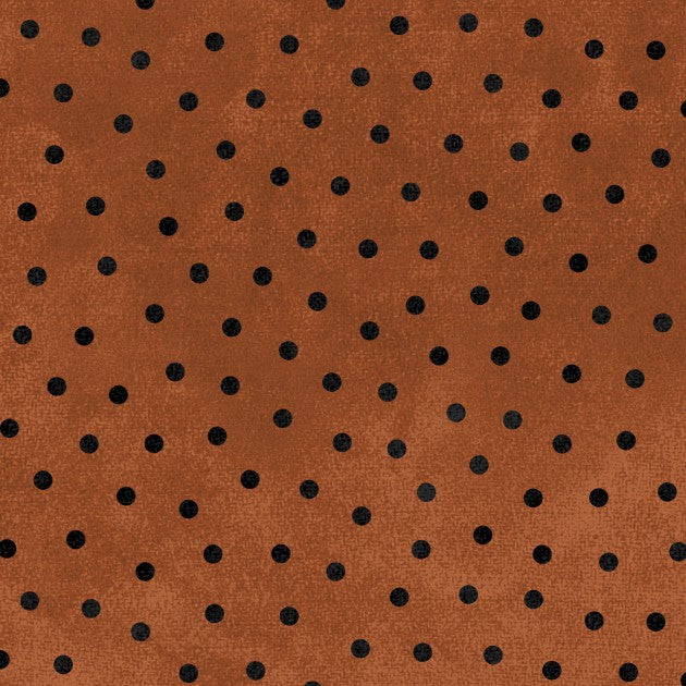 MASF18506 Orange Polka Dots || Woolies Flannel