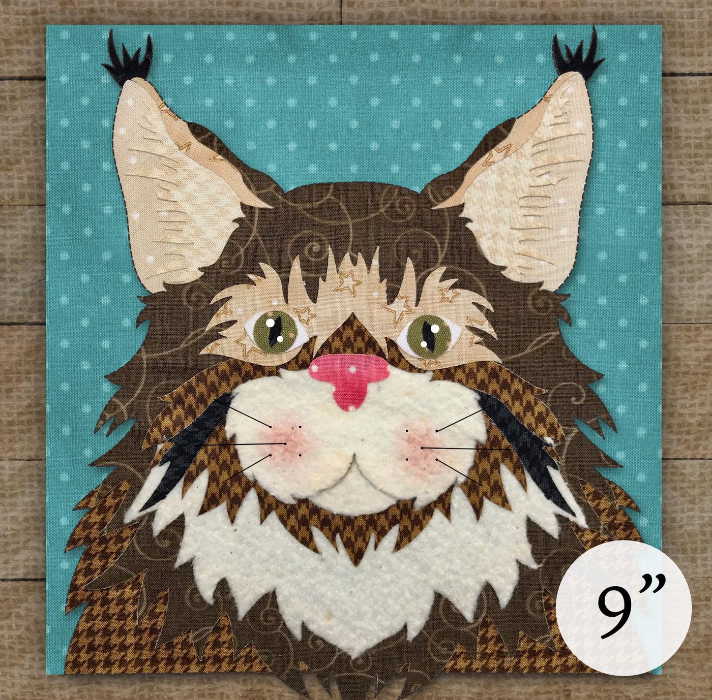 Maine Coon Cat Applique