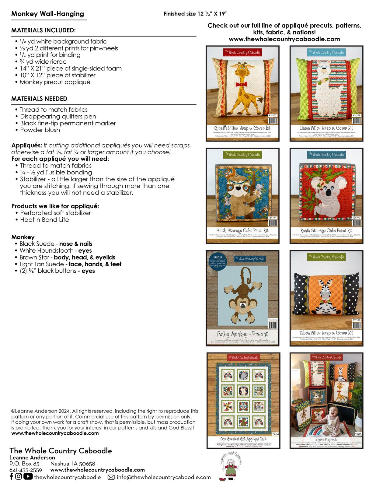Monkey Wall-Hanging Kit