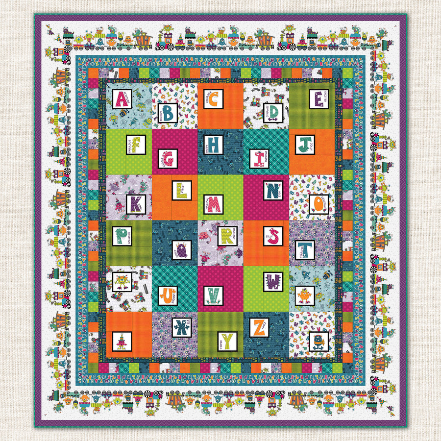 Monsters' ABCs Quilt Pattern