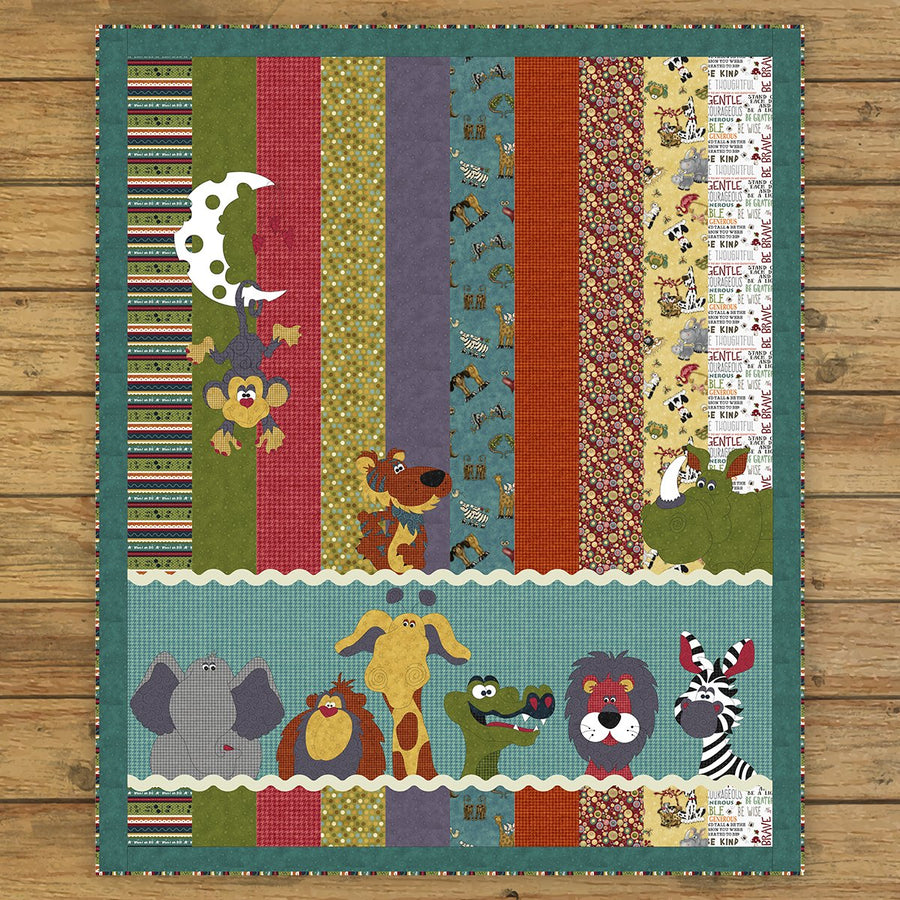 Moon & Back Critter Quilt Kit