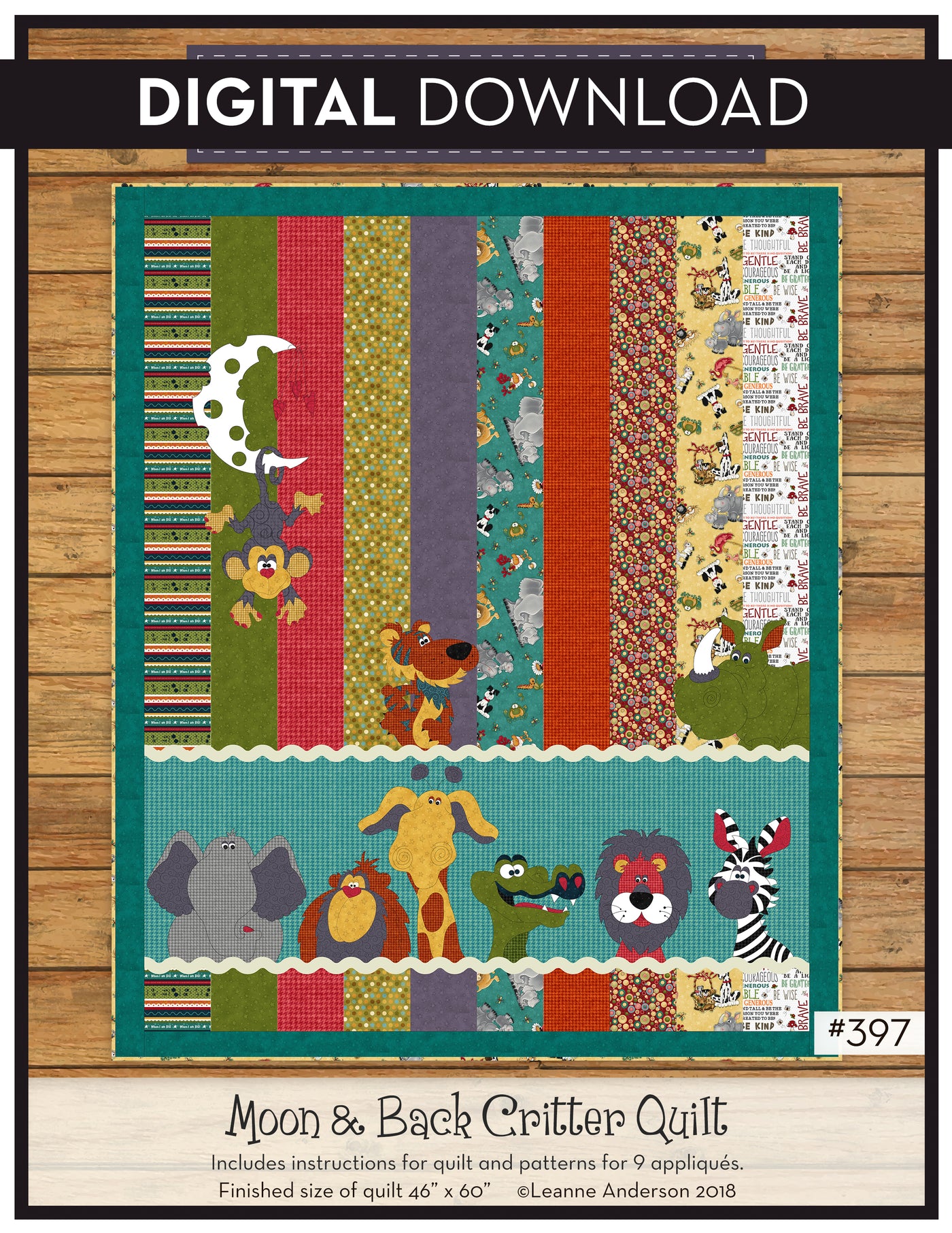Moon & Back Critter Quilt