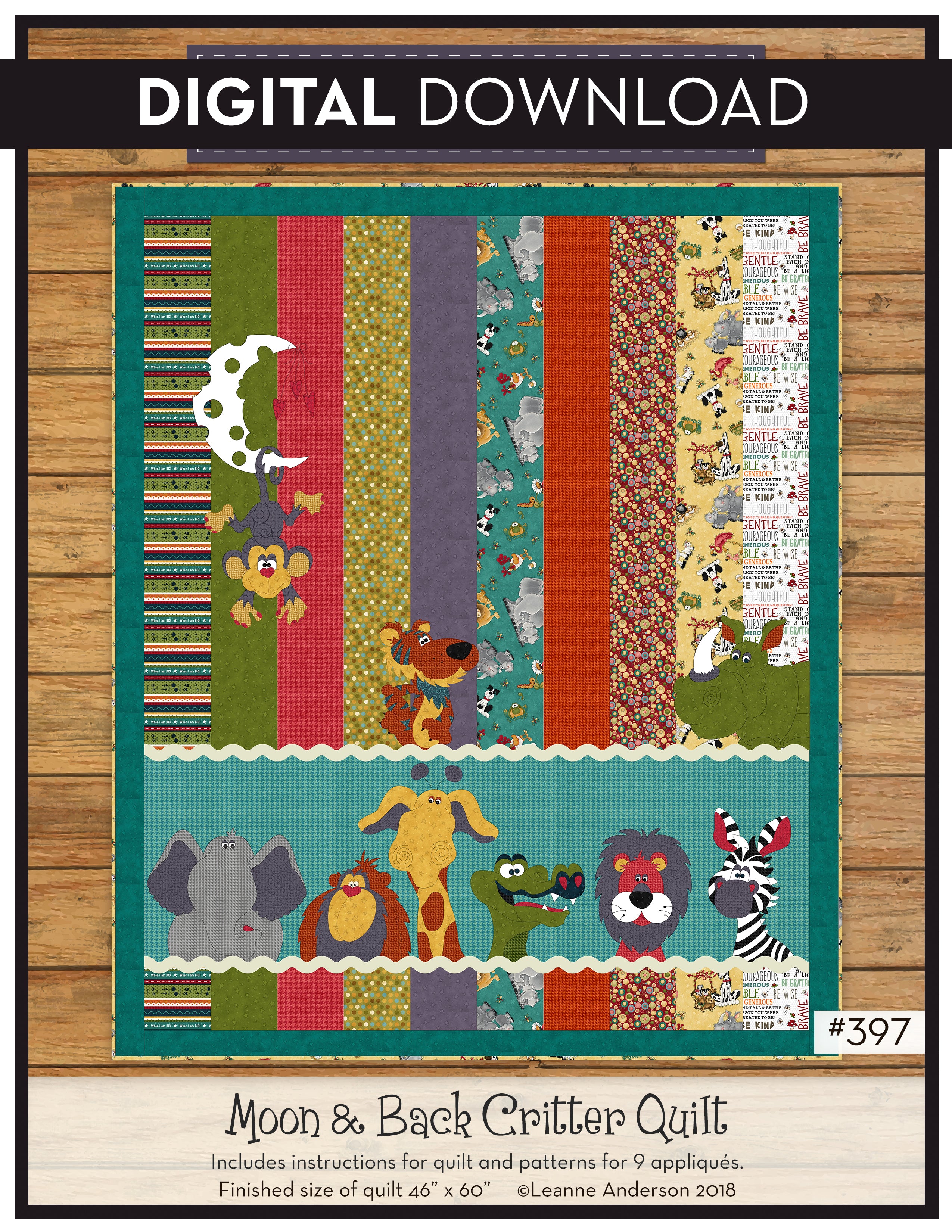 Moon & Back Critter Quilt