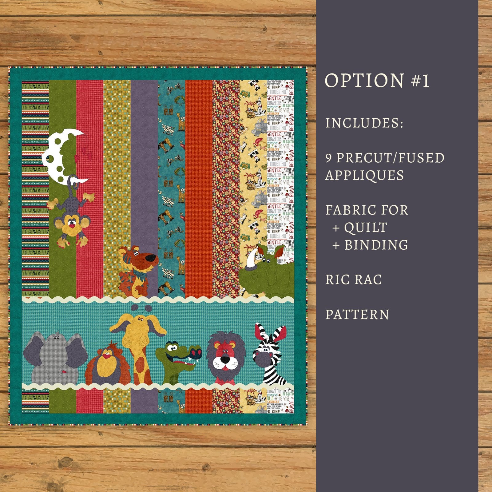 Moon & Back Critter Quilt Kit