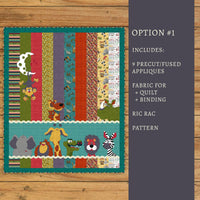 Moon & Back Critter Quilt Kit