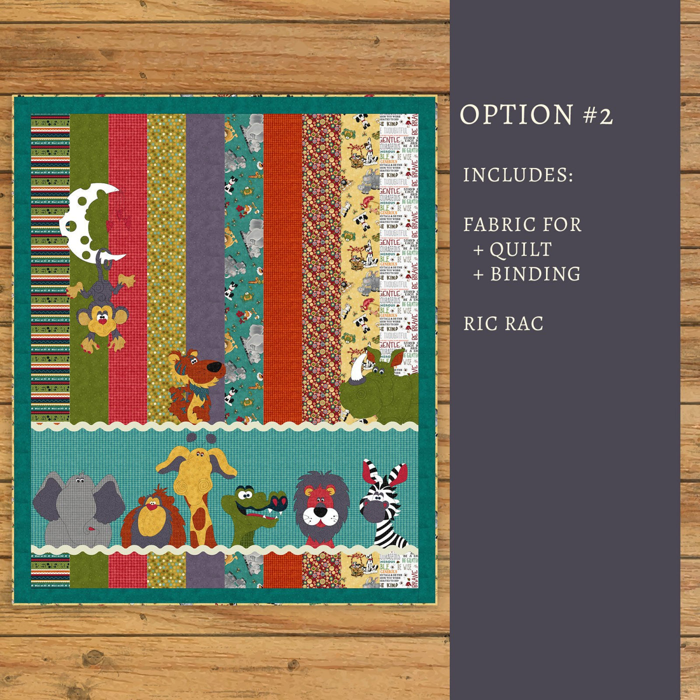 Moon & Back Critter Quilt Kit