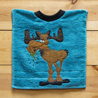 Moose Hand Towel Terry Cloth Bib Kit
