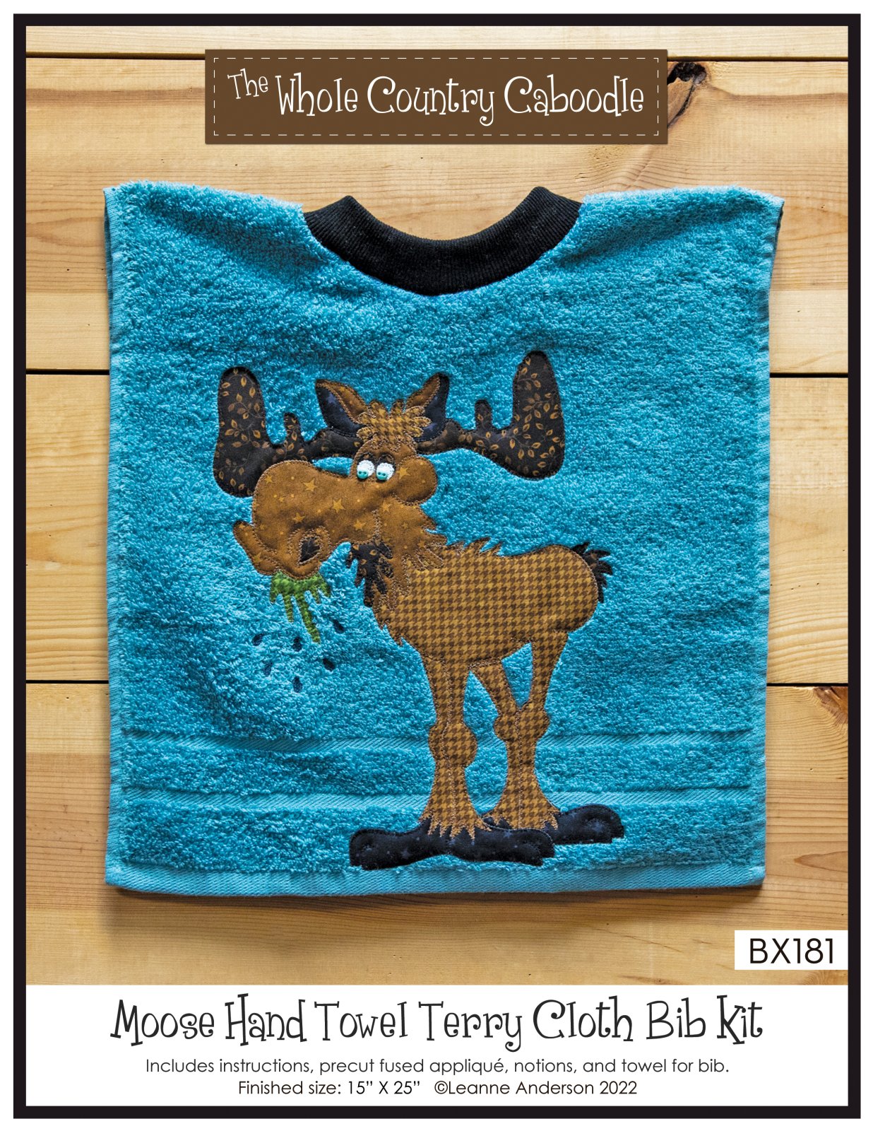 Moose Hand Towel Terry Cloth Bib Kit