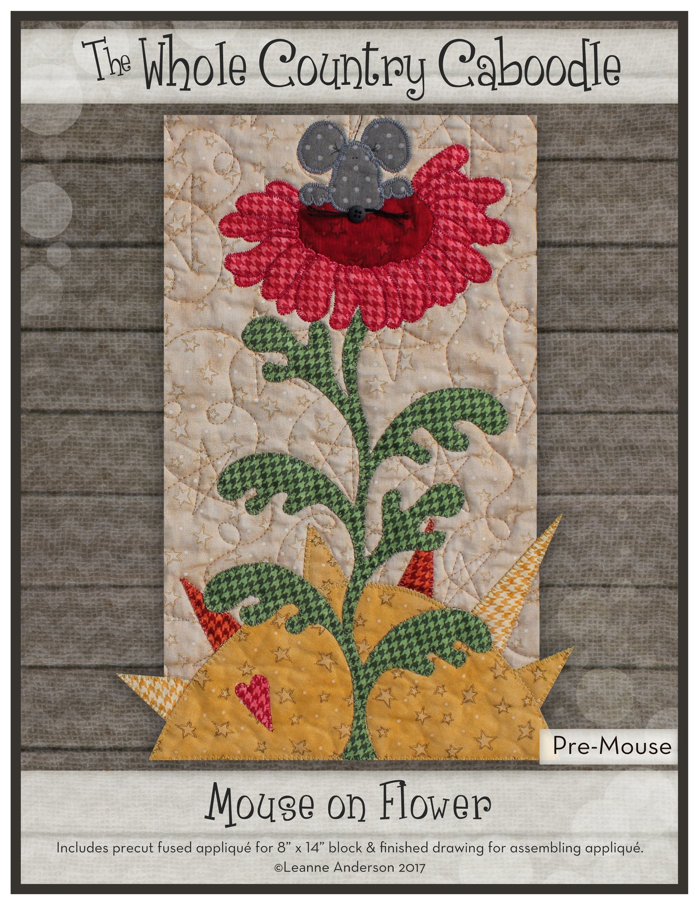 Mouse On Flower Applique
