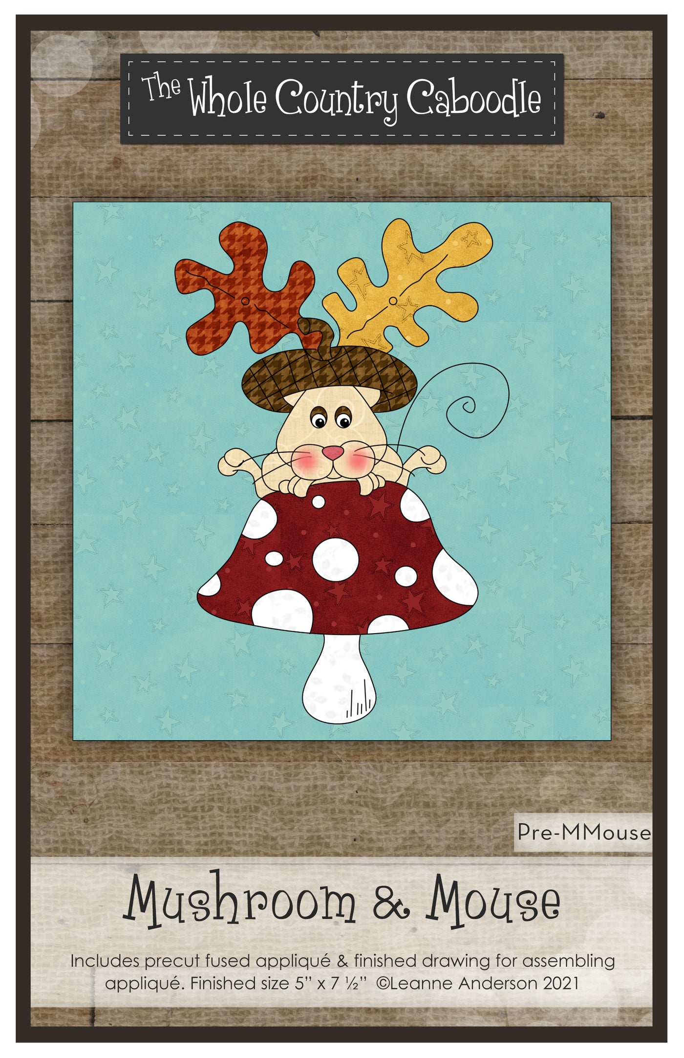 Mushroom & Mouse Applique
